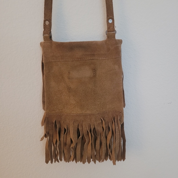 Leather Fringe Crossbody Purse - Picture 3 of 8